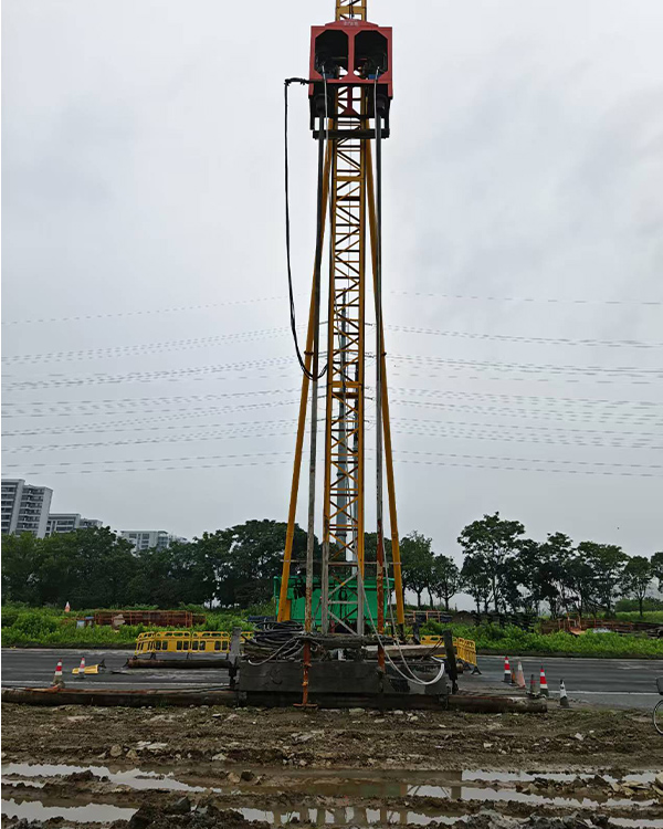 雙軸雙向水泥攪拌樁施工